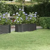 Prolenta Maison Exclusive - Lit surélevé de jardin Acier galvanisé Anthracite