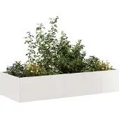 Prolenta Maison Exclusive - Bac à plantes 200x80x40 cm en acier inoxydable