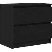 Syfax Meuble TV noir 60x35x54 cm bois d'ingénierie