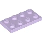 LEGO 100 pièces 3020 Plaques 2x4 Part Basic 100 Lavande