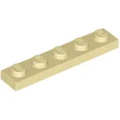 LEGO 1x5 plaque 78329 - 250 pièces beige
