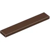 LEGO 1x6 carreaux 6636 - 50 pièces brun foncé