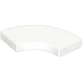 LEGO 2x2 carreaux coin rond 27925 - 100 pièces blanc