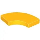 LEGO 2x2 carreaux coin rond 27925 - 50 pièces orange clair