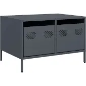 Syfax Meuble TV anthracite 68x50x43,5 cm acier laminé à froid