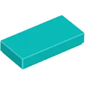 LEGO 1x2 carreaux 3069 - 100 pièces turquoise foncé