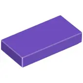 LEGO 1x2 tuiles 3069 - 100 pièces violet foncé