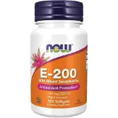 Sonstiges Vitamine E-200 avec Tocophérols gemischten 100 Weichkapseln Now Foods