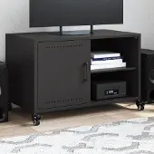 Prolenta Maison Exclusive - Meuble TV noir 68x39x43,5 cm Acier