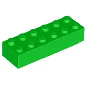 LEGO 2x6 brique 2456 - 50 pièces vert clair