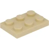 LEGO 2x3 plaques 3021 - 250 pièces beige