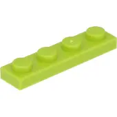 LEGO : 50 pièces Platte 1x4 à Limettengrün