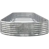 Syfax Lit surélevé Acier galvanisé 600x140x36 cm Argenté
