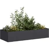 Prolenta Maison Exclusive - Jardinière noire 200x80x40 cm en acier