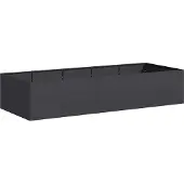 Syfax Jardinière noir 200x80x40 cm acier