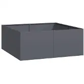 Syfax Jardinière anthracite 100x100x40 cm acier