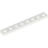 LEGO 1x8 plaque 3460 - 100 pièces blanc