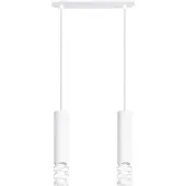 Sollux Lampe suspendue LIRO 2 blanc 2xGU10 10W acier 125x6x33cm Lighting