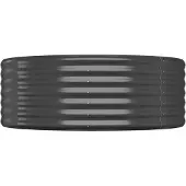 Syfax Lit surélevé de jardin Acier galvanisé Anthracite