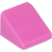 LEGO : 100x briques inclinées/boucles en rose foncé