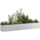 Prolenta Maison Exclusive - Bac à plantes 280x40x40 cm Acier galvanisé