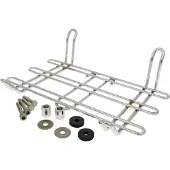 Buzzetti Porte-bagages chromé pour Vespa GTS 300 Super, GTS 250, GTV 250