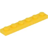 LEGO 1x6 plaque 3666 - 50 pièces jaune