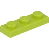 LEGO 1x3 plaque 3623 - 50 pièces Lime