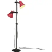 Syfax Lampadaire 25 W rouge délavé 25x25x90/160 cm E27