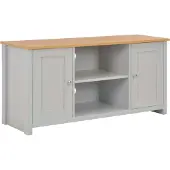 Syfax Meuble TV Gris 120x39x58 cm