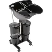 OEM Shampoo-Basin, design portable, réglable en hauteur, noir