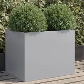 Prolenta Maison Exclusive - Bac à plantes argenté 62x47x46 cm Acier galvanisé