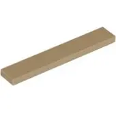 LEGO 1x6 carreaux 6636 - 250 pièces beige foncé