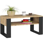 Akord Table Basse Domi Chêne Artisan/Noir 92X53X45