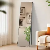 CLP Miroir Benicia, Couleur:noir-mat, Dimension:160x50 cm