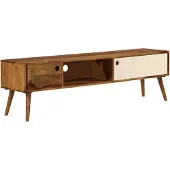 vidaXL Meubles Meuble TV 140x30x40 cm bois massif - TV-Lowboard 246224