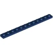 LEGO 1x12 plaques 60479 - 50 pièces bleu foncé