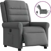 Syfax Fauteuil inclinable électrique Gris foncé Tissu