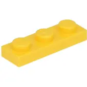 LEGO plaque 1x3 3623 - 250 pièces jaune