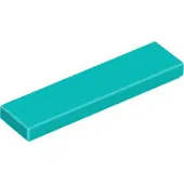 LEGO 50 pièces , pièce c. 2431 en turquoise foncé