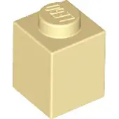 LEGO 50 pièces , pièce c. 3005 en beige (marron)