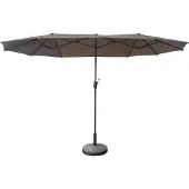 Happy Garden Parasol double 2x4m LINAI taupe