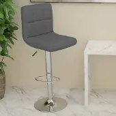 Prolenta Maison Exclusive - Tabouret de bar en similicuir gris