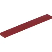 LEGO 1x8 carreaux 4162 - 10 pièces rouge foncé