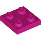 LEGO 3022 Pourpre (Magenta) 50 pièces