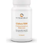 Vita-World GmbH Vitaworld Cistus 500 | 60 gélules | Ciste & Zinc | végétalien