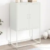 Prolenta Maison Exclusive - Meuble TV blanc 68x39x60,5 cm acier