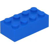 LEGO 100 x briques 2 x 4, bleues