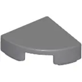 LEGO 1x1 carreaux coin rond 25269 - 100 pièces gris bleuté foncé