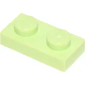 LEGO 50 pièces , pièce n° 3023 en vert jaune (Yellowish Green)